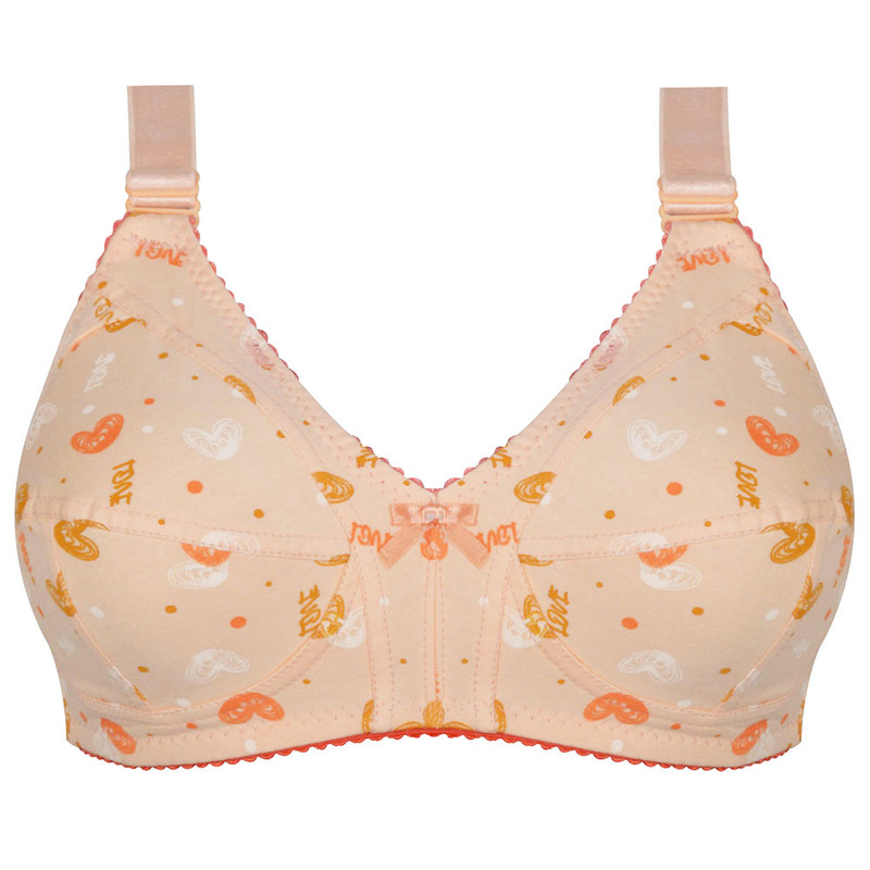 سوتین زنانه تیدامی 724 مدل 340020228 نخ پنبه رنگ گلبهی