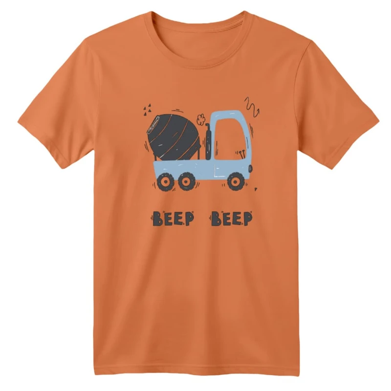 تی شرت آستین کوتاه بچگانه مدل ماشین کد ۱۱