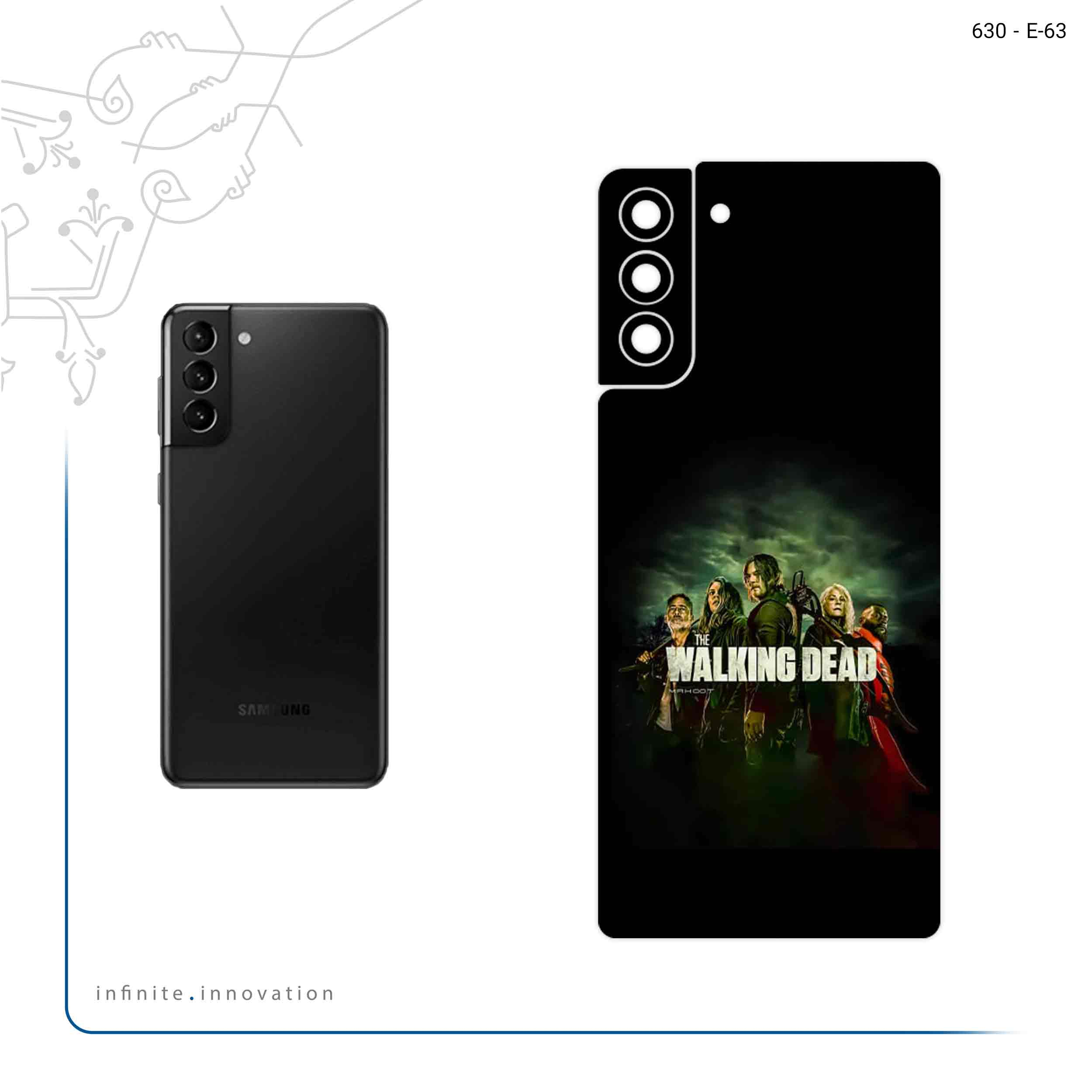 برچسب پوششی ماهوت مدل WALKING DEAD مناسب برای گوشی موبایل سامسونگ Galaxy S21 Plus 5G
