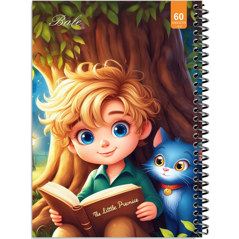 دفتر نقاشی 60 برگ انتشارات بله طرح فانتزی پسرانه کد A4-O336