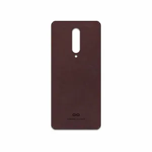 MAHOOT Matte-Dark-Brown-Leather Cover Sticker for OnePlus 8