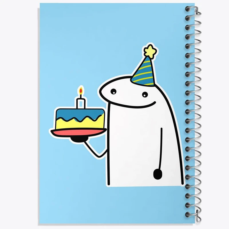 دفتر مشق 50 برگ خندالو مدل تولد کد 28106