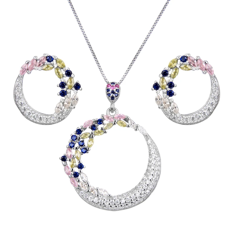 عکس شماره 5 : نیم ست نقره زنانه شهر جواهر کد sj-vs015