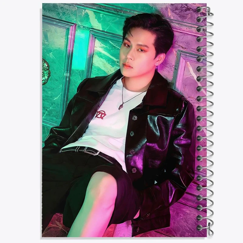 دفتر شطرنجی 50 برگ خندالو طرح جوهان گروه مانستا اکس MONSTA X کد 12247