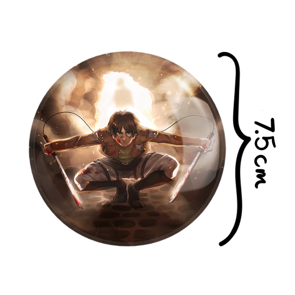 آینه جیبی خندالو طرح ارن یگر انیمه اتک آن تایتان Attack on Titan مدل تاشو کد 18543