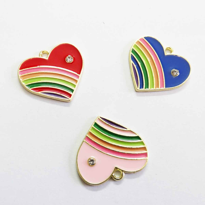 آویز گردنبند دخترانه مدل قلب کد AG1065