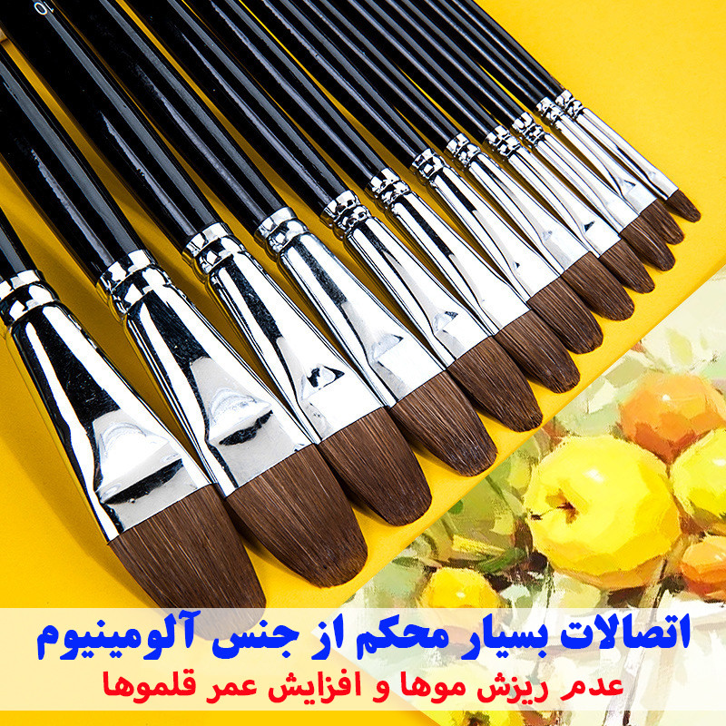 ست قلم مو زبان گربه ای ماریس کد Wolf-D0198A مجموعه 6 عددی