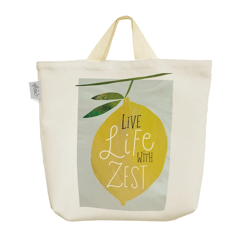 ساک خرید خندالو مدل Live Life With Zest کد H1207