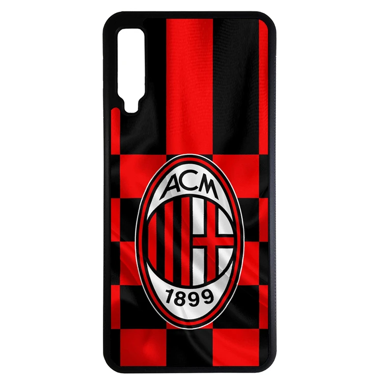 کاور طرح تیم فوتبال آث میلان مناسب برای گوشی موبایل سامسونگ galaxy a750/a7 2018