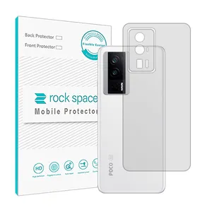 Transparent Rockspace HyGEL model phone back protector suitable for Xiaomi Poco F5 Pro mobile phone