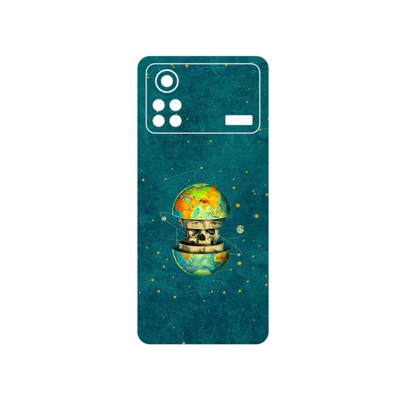 برچسب پوششی ماهوت مدل Collage of Earth Face مناسب برای گوشی موبایل شیائومی Poco X4 Pro 5G