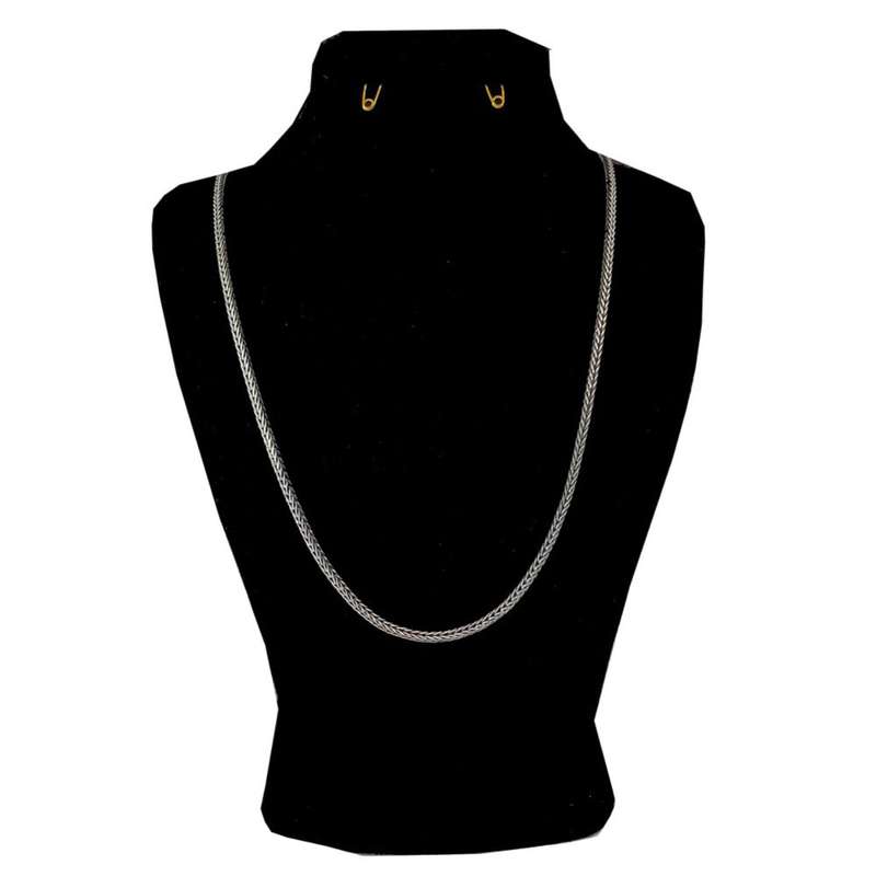 زنجیر نقره مردانه مدل بیزمارک ابکاری arm1759