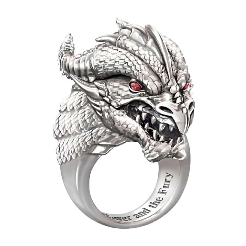 انگشتر زنانه مدل اژدها کد F340