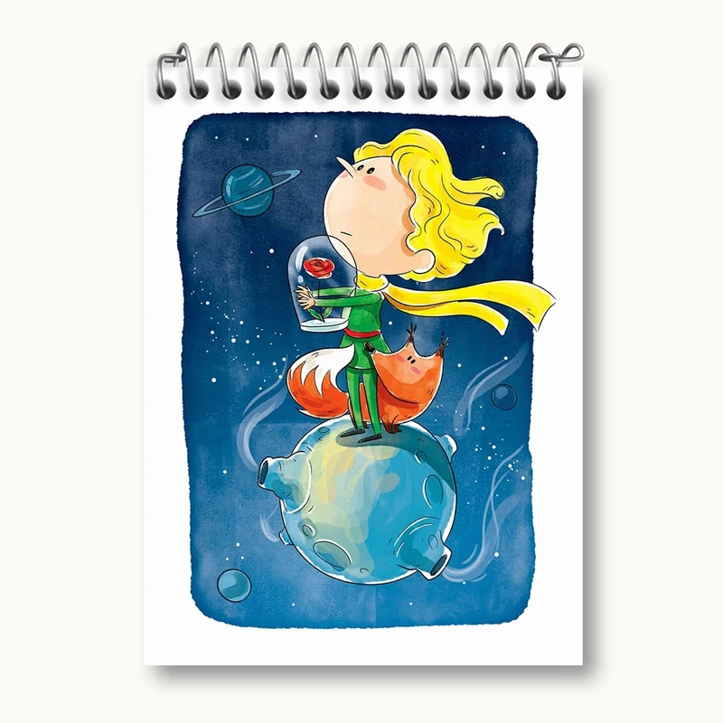 دفتر یادداشت 50 برگ خندالو مدل شازده کوچولو کد 25781