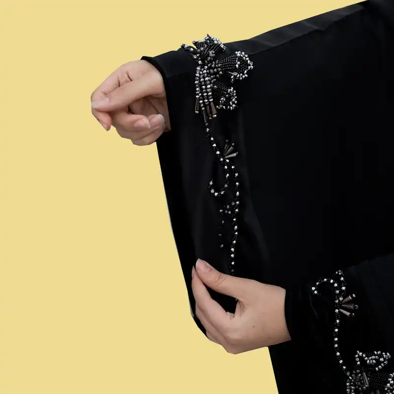 چادر عبایی مدل شیپوری منجوق بافت