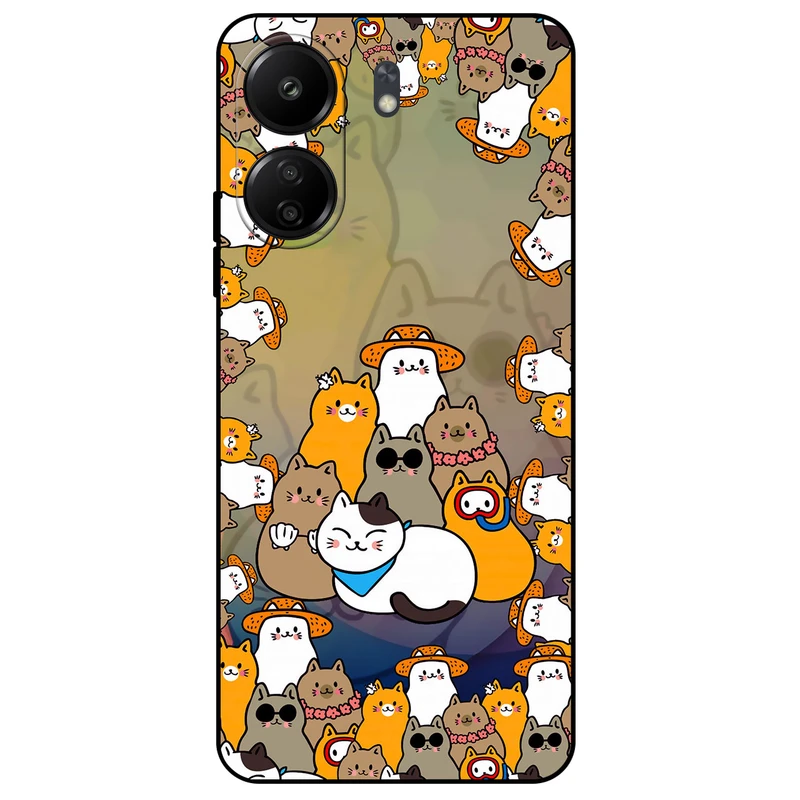 کاور مگافون طرح گربه مدل 7717 مناسب برای گوشی موبایل شیائومی Redmi 13C