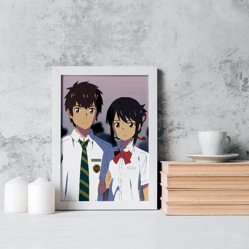 تابلو خندالو مدل تاکی تاچیبانا و میتسویا میامیزو انیمه یورنیم کد 16254