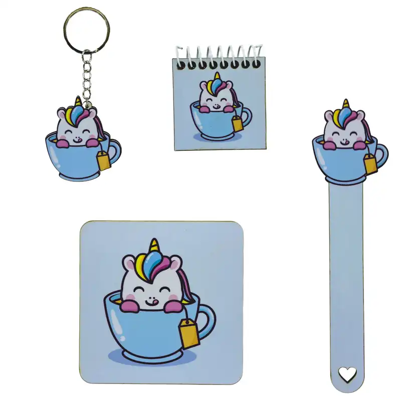 بسته لوازم تحریر مدل unic-st-008 مجموعه 4 عددی