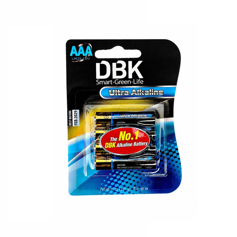 باتری قلمی دی بی کی مدل DBK ULTRA ALKALINE AAA بسته 4 عددی