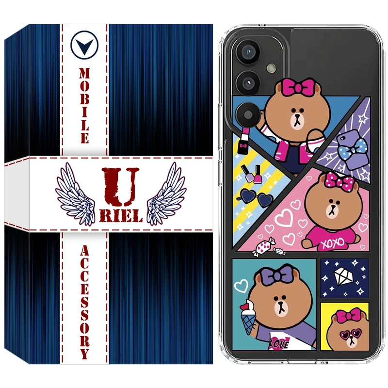 کاور یوریل مدل Clear کد 13 طرح Brown مناسب برای گوشی موبایل سامسونگ Galaxy A16