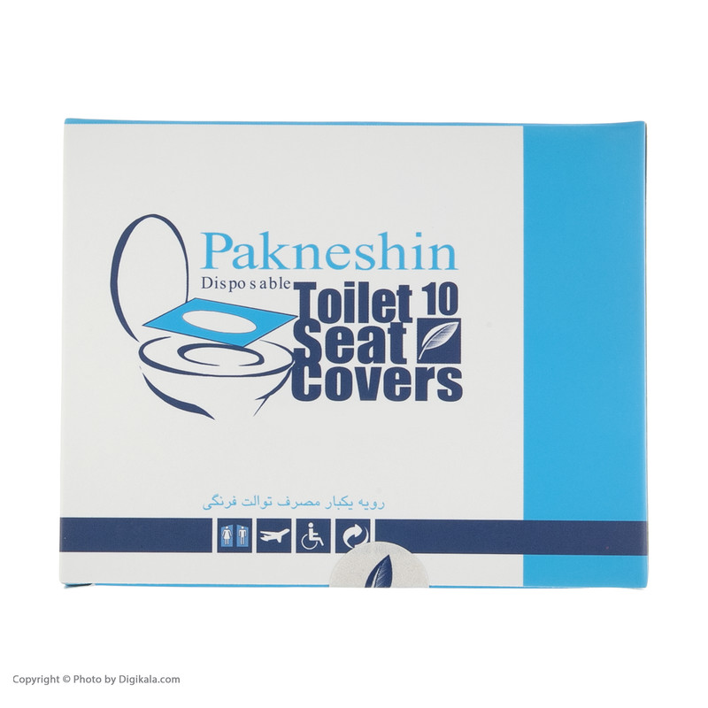 روکش یکبار مصرف توالت فرنگی پاک نشین کد PK10 Plus ده بسته 10 عددی