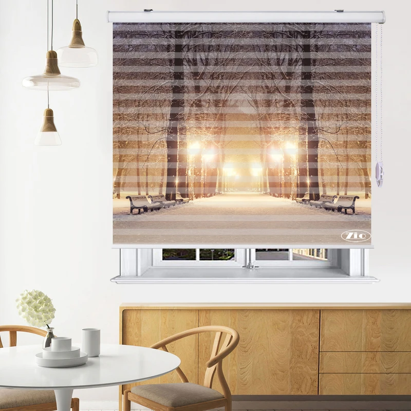  پرده زبرا زیو مدل L5036 سایز 150x280 سانتی متر