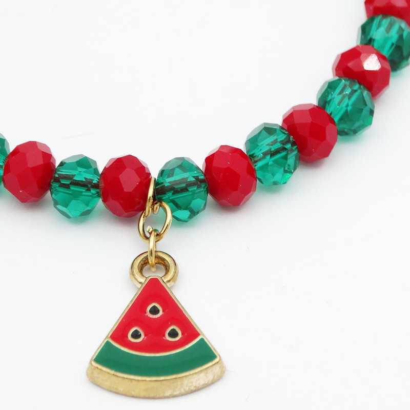 دستبند دخترانه مدل هندوانه کوچولو یلدا کد D 08