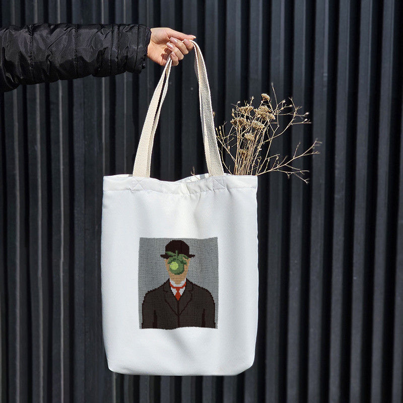 ساک خرید خندالو طرح نقاشی پسر انسان کد 10326