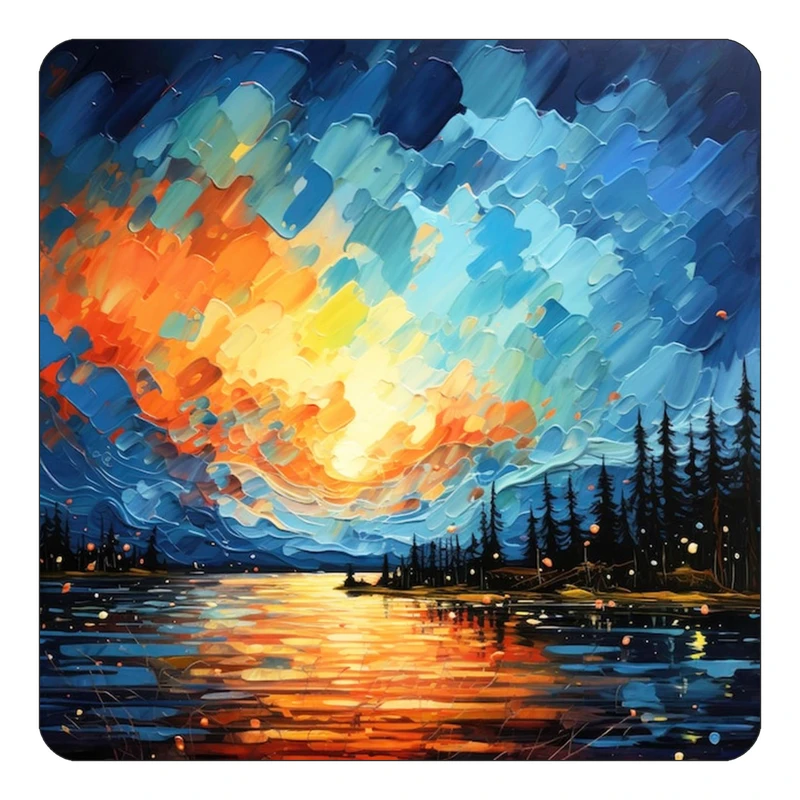 مگنت کاکتی طرح نقاشی رنگ روغن مدل mp72451