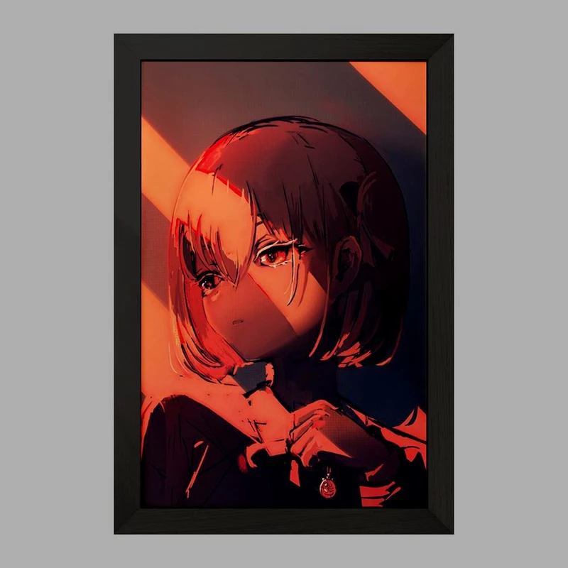 تابلو خندالو مدل چیساتو انیمه لیکوریس ریکویل Lycoris Recoil  کد 23032