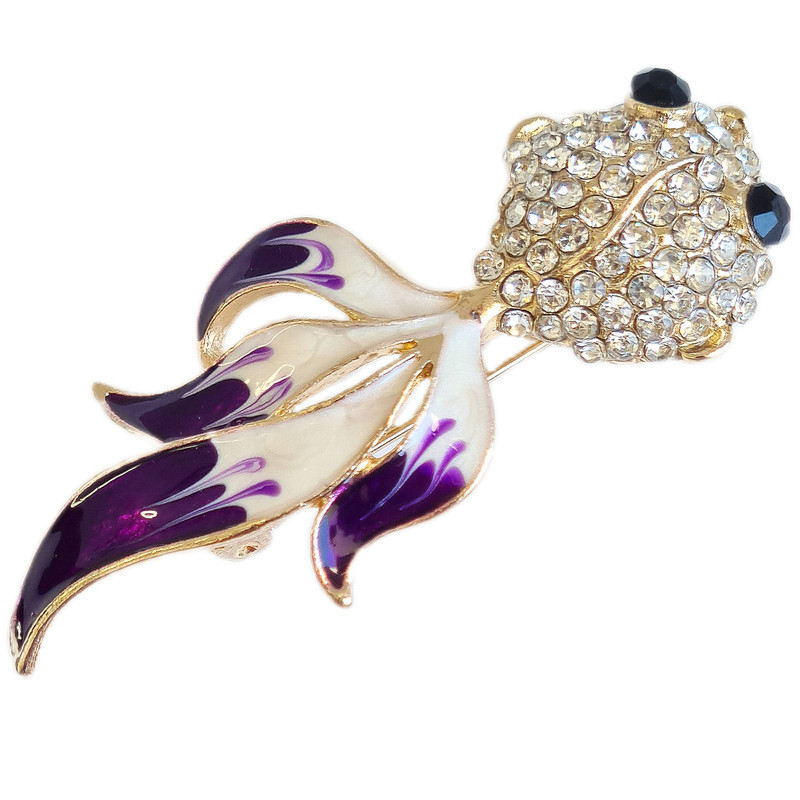 گل سینه زنانه مدل ماهی گلی