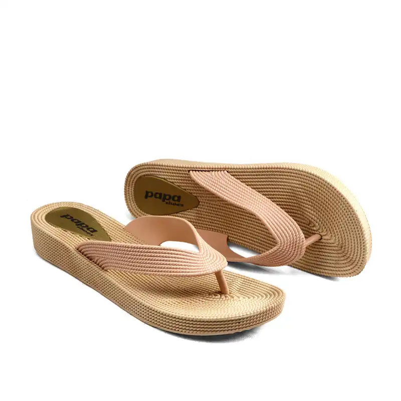 دمپایی لاانگشتی زنانه پاپا مدل ترمه پلاس کد 78