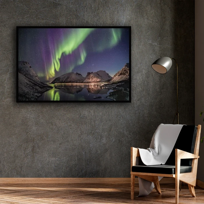 تابلو نوری بکلیت طرح منظره کهکشانی مدل B-D1379