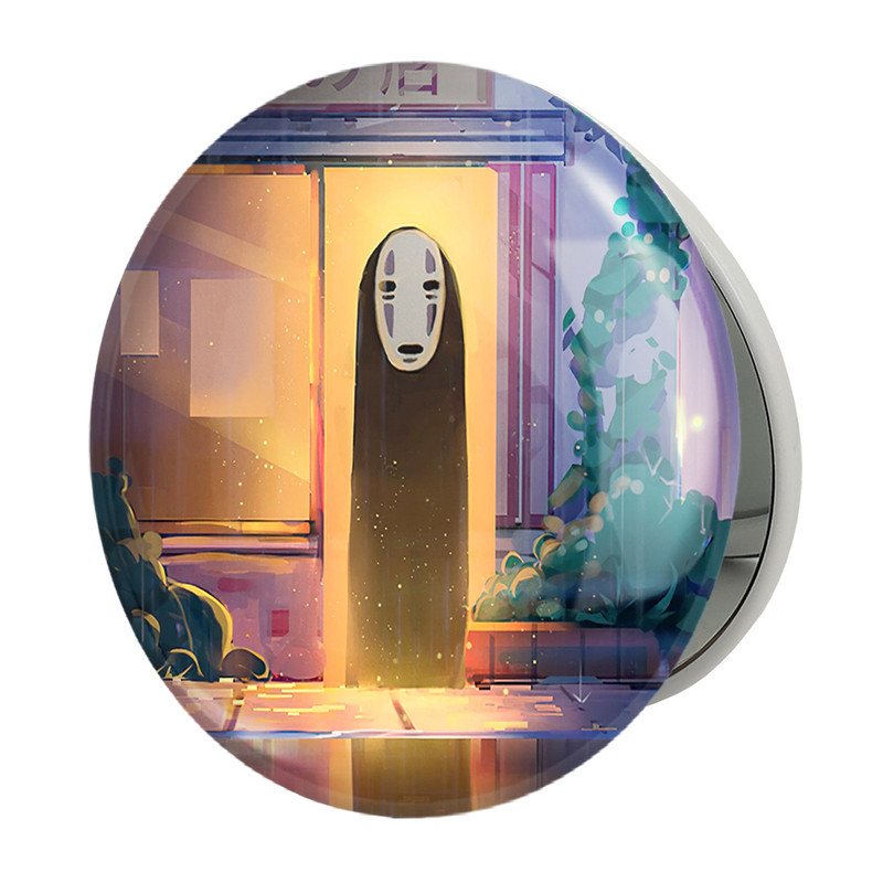 آینه جیبی خندالو طرح نوفیس انیمه شهر اشباح Spirited Away مدل تاشو کد 12099 