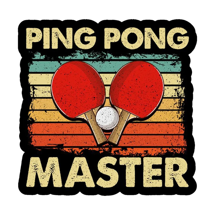 استیکر پارچه و لباس پاد آفرین مدل پینگ پنگ کد 4216