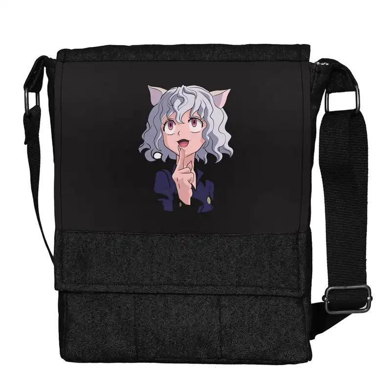 کیف رودوشی دخترانه چی چاپ مدل انیمه hxh neferpitou hunter