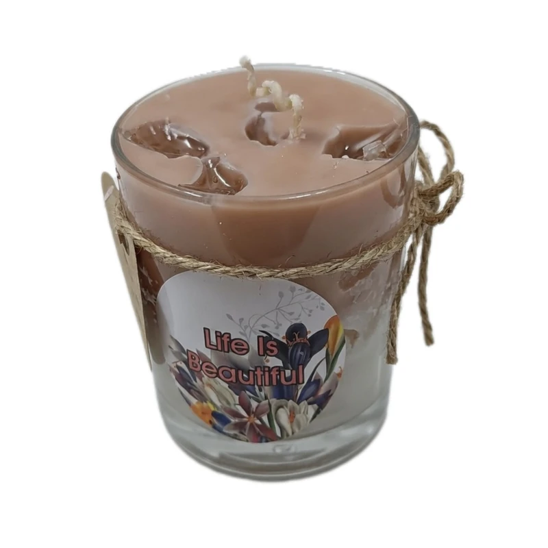 شمع لیوانی بدون بو مدل 498 زمان اتمام 2 ساعت 