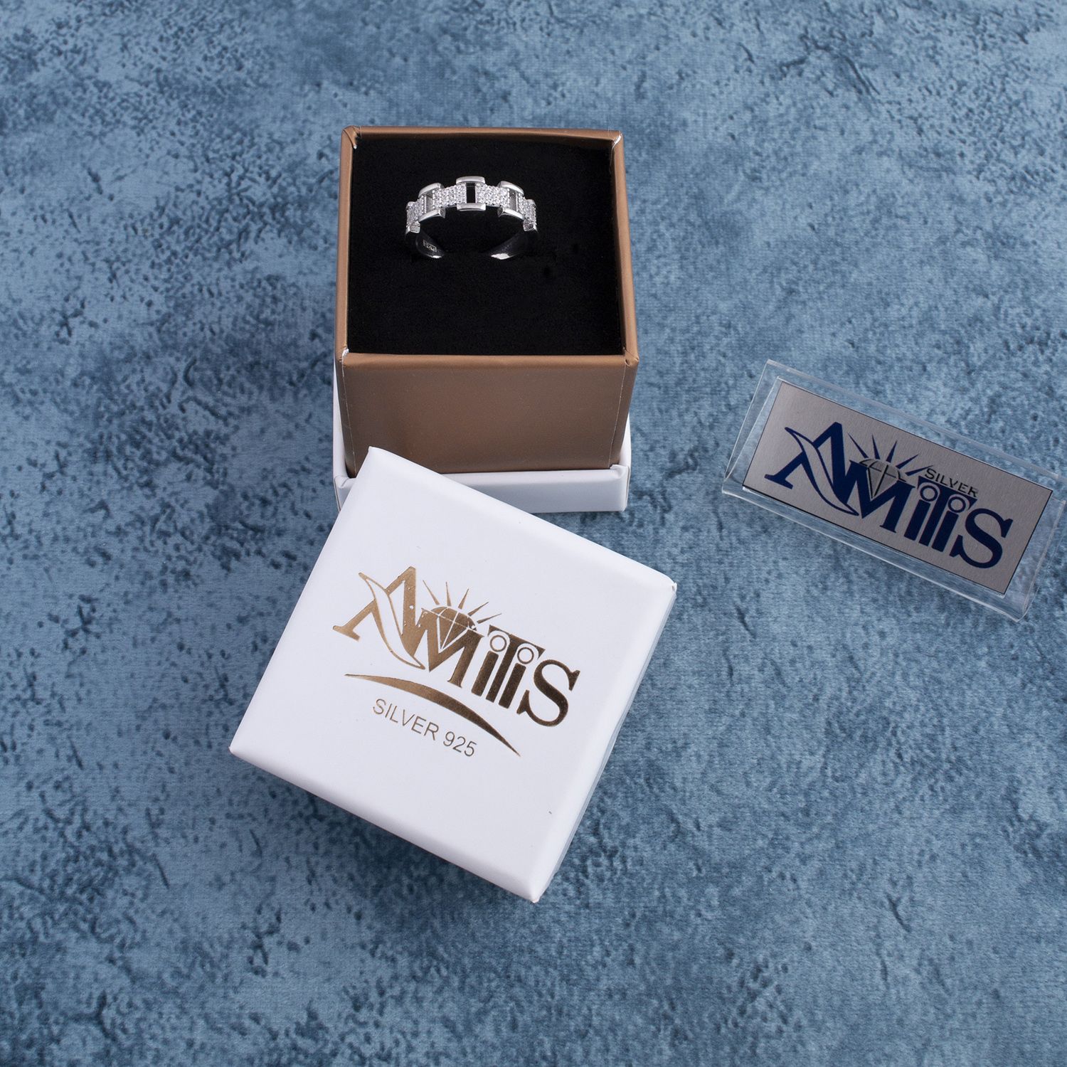 انگشتر نقره زنانه آمیتیس مدل AMT-R157 -  - 2