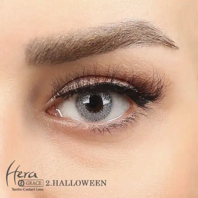 لنز چشم هرا گریس شماره 2 مدل Halloween رنگ یخی خاکستری