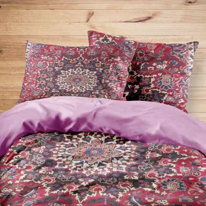 سرویس روتختی مدوپد طرح فرش بختیاری لچک ترنج مدل C-bakhtiary03 یک نفره 4 تکه