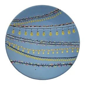 دیوارکوب طرح ریسه نور مدل بشقاب سفالی