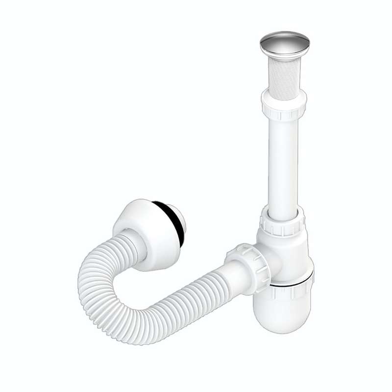 سیفون روشویی جهانیار مدل 1-210 به همراه زیرآب سیفون روشویی جهانیار مدل 1-210 به همراه زیرآب