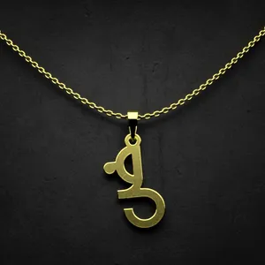 گردنبند طلا 18 عیار زنانه مدوپد مدل حرف ض کد I2-1-1670