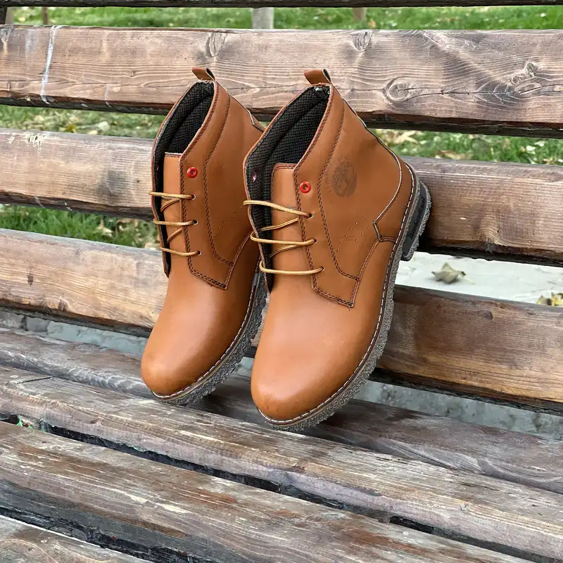 نیم بوت زنانه مدل چرم کد We-136