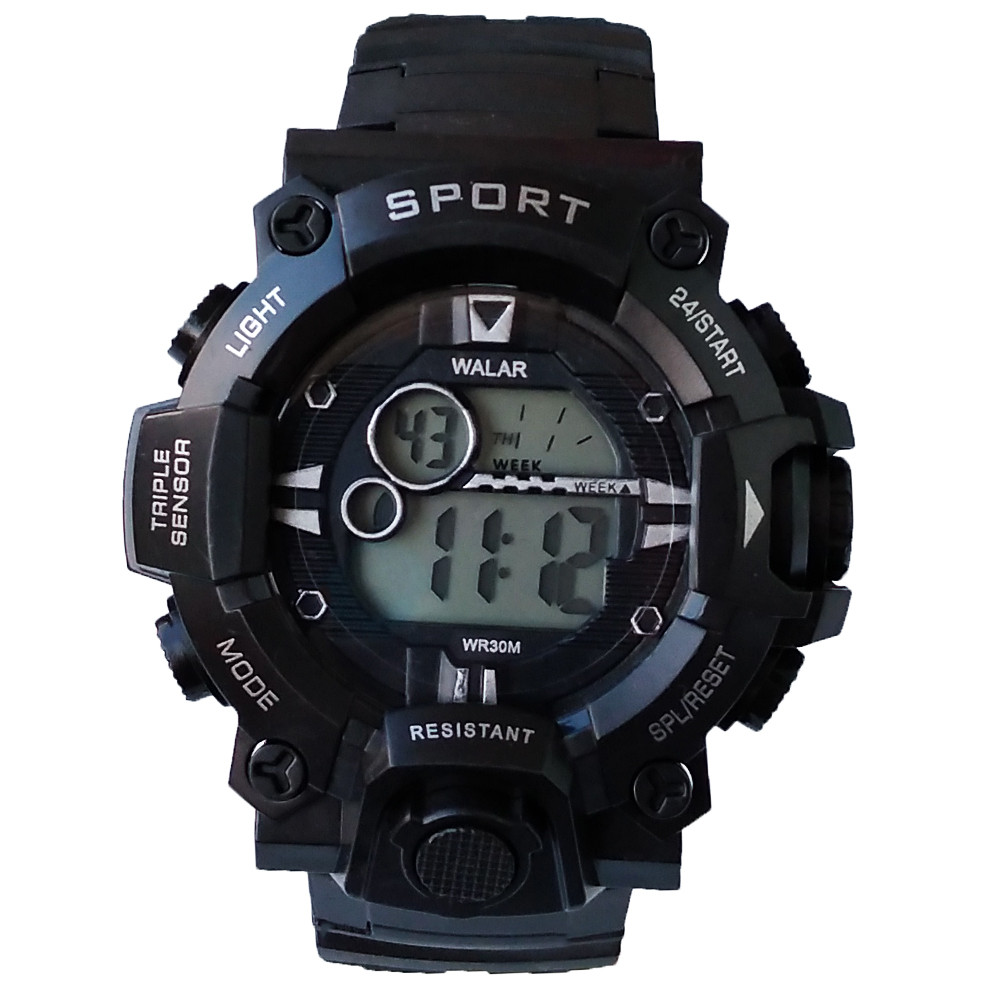 ساعت مچی دیجیتال والار مدل اسپرت ضدآب کرنومتر چراغدار کد 200D