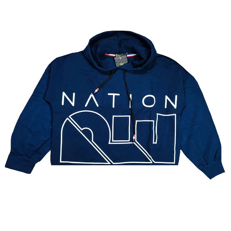 هودی زنانه مدل کراپ نیشن کد br 34