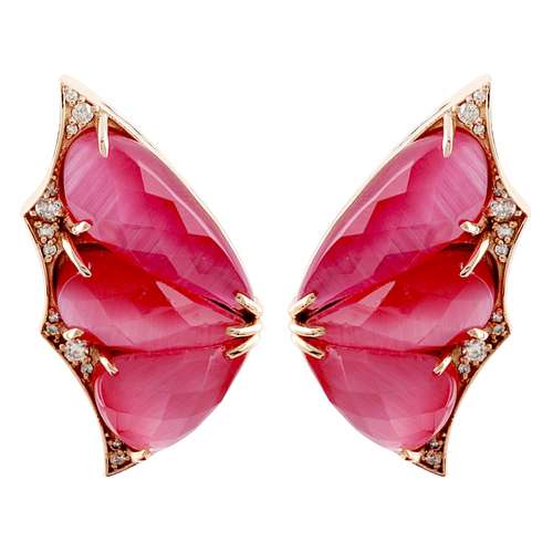 گوشواره طلا 18 عیار زنانه مدل 13867