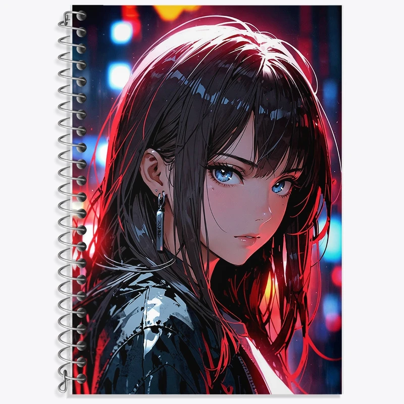 دفتر زبان 50 برگ خندالو مدل دو خط طرح دخترانه کد F2777