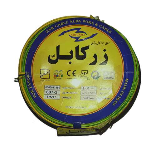 سیم برق افشان 1 در 6 زرکابل البا مدل eth16