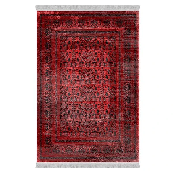 فرش پارچه‌ای دفه مدل فرشینه طرح مدرن کد 266